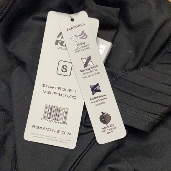 NWT RBX high waist active bottom - Picture 7 of 7